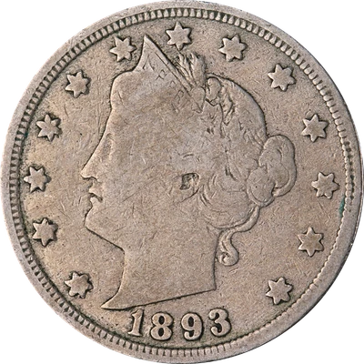 $10.50 • Buy 1893 Liberty V Nickel Great Deals From The Executive Coin Company