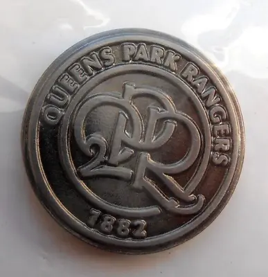 QPR Queens Park Rangers Silver Football Badge BNWT • £3