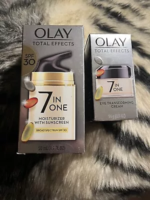 Lot Of 2  Olay Total Effects 7 In One Moisturizer Spf30 Eye Cream Exp 06/24 • $38.99