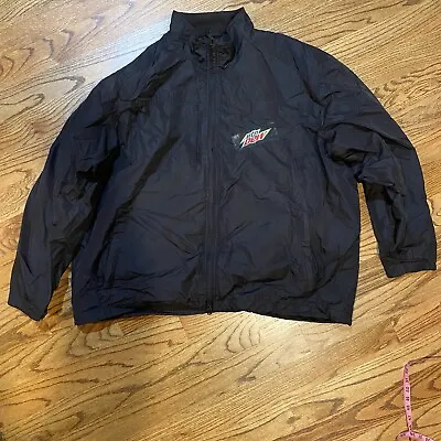 Mountain Dew Zip Up Jacket Size 4XL Unisex Port Authority Pepsi Rain Wind Coat • $23.70