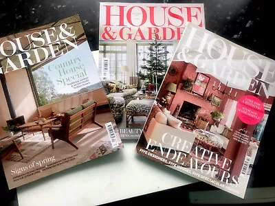 3 X House & Garden Magazine April 2024 AND  [December 2022 + February 2021] • £9.90