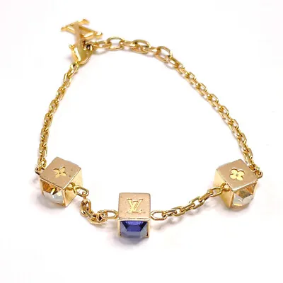 LOUIS VUITTON Bracelet M66060 Brasil Gambling Metal/Swarovski Gold/purple • £275.52