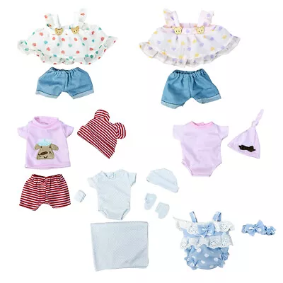 1 Set Baby Doll Clothes Fit For 8-11inch Reborn Girl Dolls Newborn Outfits • $9.99