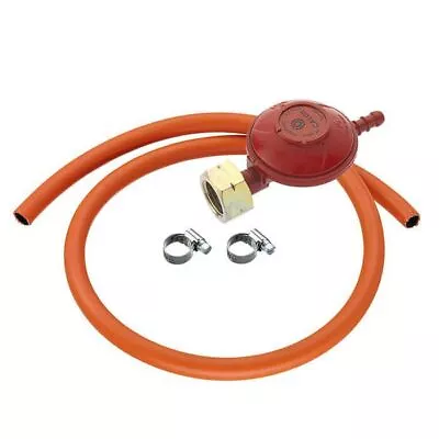 Official Calor 37mbar Propane Screw-On Gas Regulator 1m Hose & Clips Kit • £16.50