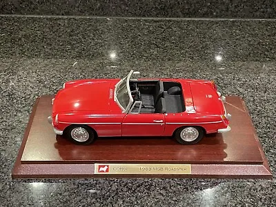 Corgi Die Cast Model - 1:18 Scale - MGB  Roadster - Tartan Red  **RARE** • $166.48