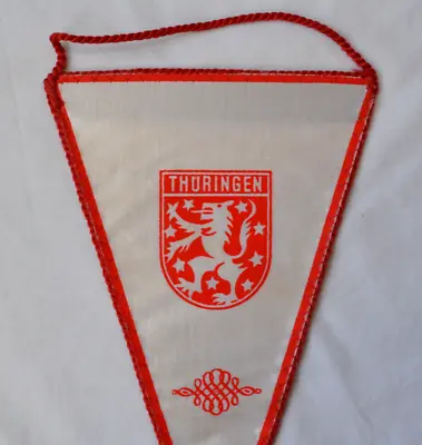 Thuringia German Pennant Vintage Germany GDR Banner City Coat Of Arms DDR Town • $19.90