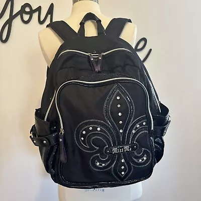 Miss Me Backpack Black Alligator Trim 2 Large Pouches And Side Pouches • $15