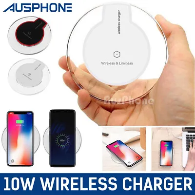 $9.99 • Buy IPhone14 13 11 Pro Max Wireless Charger Charging Pad For APPLE Samsung S21 S22