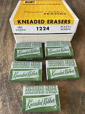 Vintage Eberhard Faber Erasers No 1224 Lot Of 5 • $19.99
