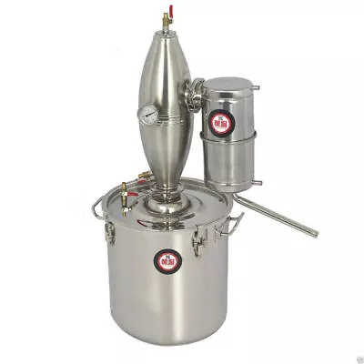 30L/8Gal Alcohol Whisky Vodka Alembic DIY Still Distiller Brewing Kit Moonshine  • $383.90