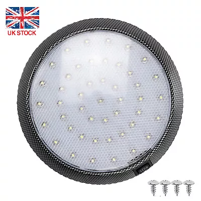 12V 46 LED Interior Ceiling Light Dome Cabin Lamp Trailer Camper Caravan Truck • £8.49