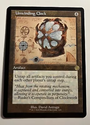 MtG Retro Frame Schematic Unwinding Clock Brothers War Magic The Gathering • $9.49