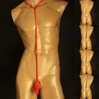 Mens Bodysuit Mankini Backless Jockstrap Underwear Leotard Sexy Lingerie Briefs • £4.84