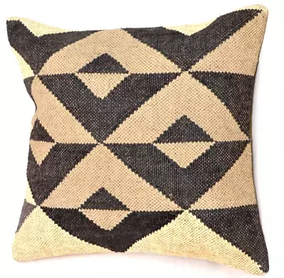 Kilim Handmade Jute Pillow Case 18  Square Cushion Cover Throw Home Deco Vintage • $22.79