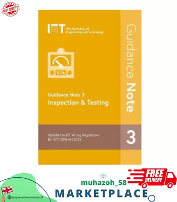 £24.69 • Buy Guidance Note 3: Inspection Amp Testing: 4 (Electrical Regulations)