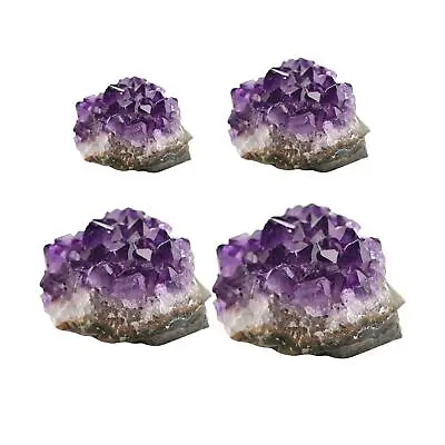£7.24 • Buy Amethyst Crystal Geode Dark Purple Amethyst Geode Natural For  Decor