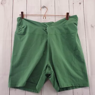 Pink Victoria's Secret Shorts Womens XXL Bicycle Yoga Green Pull On Twist Front • $13.29