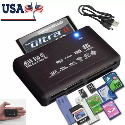 Memory Card Reader Mini 26-IN-1 USB 2.0 High Speed For CF XD SD MS SDHC • $6.98