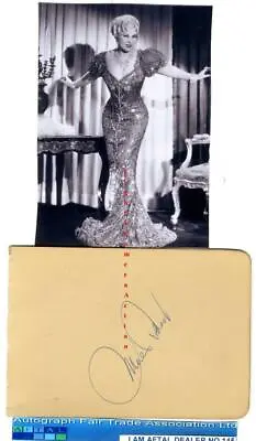 Mae West Vintage Signed Page  AFTAL #145 • $154.13