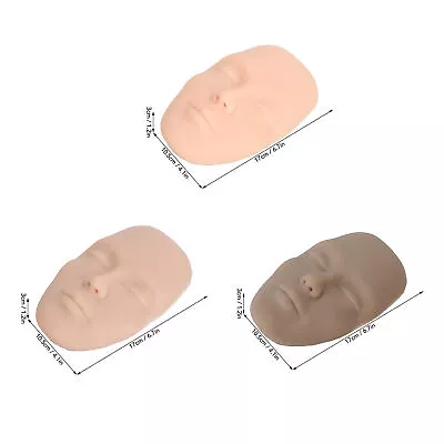 3D Makeup Practice Face Board Reusable Silicone Cosmetic Mannequin SPM • $24.24