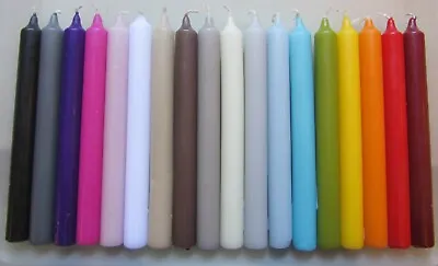 DINNER CANDLES Overdipped In A Lovely Range Of Colours Approx 21cm 8hr Burntime • £2.68