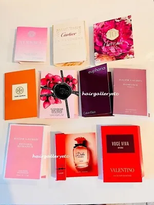 10 Pc Women's Cologne Fragrance Sampler Gift Set Vials Deluxe Sampler Vials NEW • $19.99