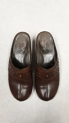 $38.99 • Buy Dansko Shyanne Brown Leather Slip On Comfort Clogs Euro 39 Preowned 