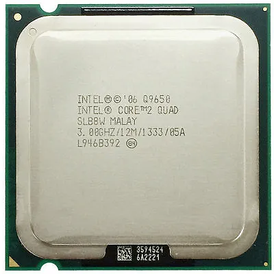 Intel Core 2 Quad Q9650 SLB8W CPU Processor 1333 MHz 3 GHz LGA 775/Socket T • $68.20