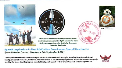 2021 Inspiration4 First All-Civilian Crew Leaves Hawthorne For KSC 9 September • $5