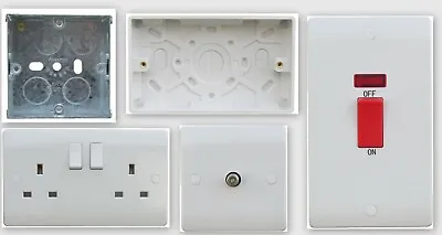 £4.65 • Buy Switches, Sockets, Spurs & Mounting Boxes, Fan Isolator White Wiring Accessories