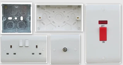 £4.65 • Buy Switches, Sockets, Spurs & Mounting Boxes, Fan Isolator White Wiring Accessories