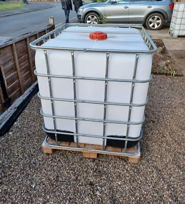 IBC Water Tanks 1000 Litre Container Storage Cage Tap Outlet And Lid DELIVERY  • £60