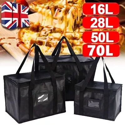 Adult Kids Men Thermal Cool Hot Food Storage Tote Box Large Insulated Lunch Bag • £4.99