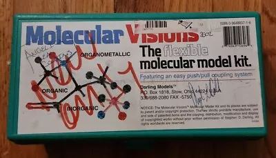 Molecular Visions The Flexible Molecular Model Kit Organic Inorganic W/Case • $20