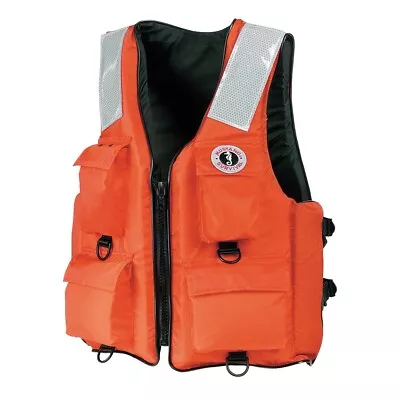 Mustang 4-Pocket Flotation Vest - Orange - XXXL - 7XL MV3128T2-2-7XL-216 UPC ... • $84.72