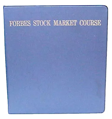 Vintage Forbes Stock Market Course 1984 Book 3 Ring Binder Album Copyright 1948 • $35.99