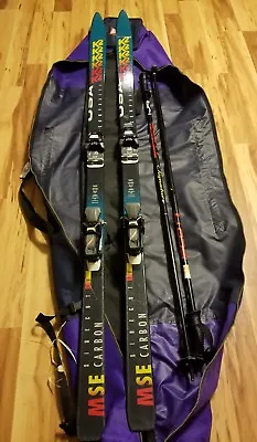 K2 USA Snow Skies PAIR Bundle With Bag And Pair Of  Scott Signature Series 2 50  • $40