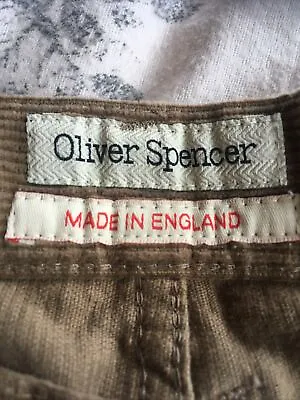 Oliver Spencer Tan Cord Skinny Jeans - Size Waist 36” • £25