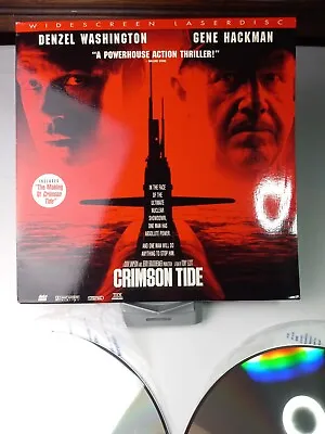 Crimson Tide (12 Laserdisc 2LD Set 1995) Denzel Washington/ Gene Hackman  • $6.30