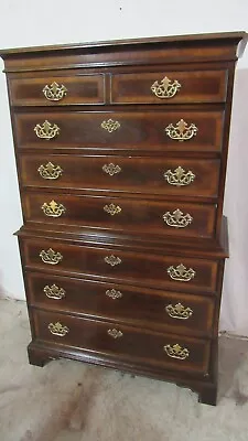 Drexel Eighteenth 18th Century Chest Of Drawers Tall Mahogany • $1000