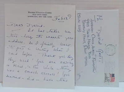 Maureen O’Sullivan Handwritten Signed Letter Tarzan Thin Man A Day At The Races • $148.10