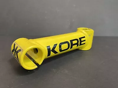 KORE Vintage MTB Stem Mountain Bike Stem 1in Threadless Yellow 130mm • $34.99