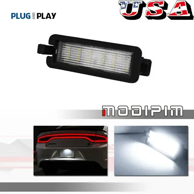 White LED License Plate Tag Light Lamp For 2015-2020 Dodge Charger & Challenger • $9.99