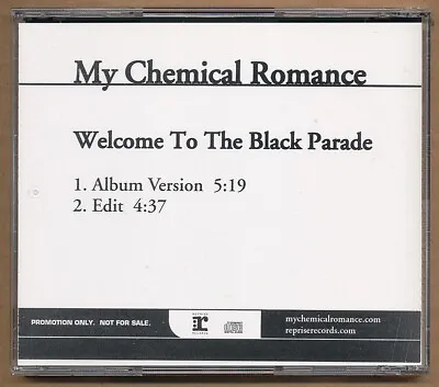 My Chemical Romance - Welcome To The Black Parade RARE Promo CD Single W/ Edit • $22