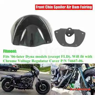 $35.99 • Buy Front Chin Fairing Mudguard Spoiler For Harley Dyna Softail FXDL FXDB FXDC 06-up