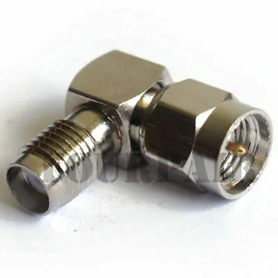 SMA Male Plug To Female Jack  RF Antenna Connector Adapter 90 Degree Right Angle • $4.99