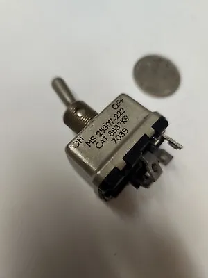 Cutler Hammer Eaton Mil Spec Toggle Switch MS25307-222 8837K9  DPST 25A B6 • $70