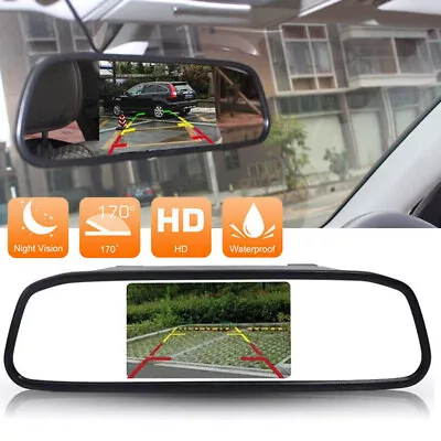 5  Rear View Mirror Monitor For Honda Ford Chevy Reverse Display Backup Camera • $26.59