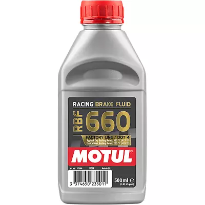 Motul RBF 660 Racing Brake Fluid DOT 4 .5 Liter 101667 • $36.45