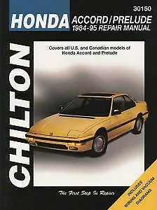 Chilton Total Car Care Repair Manual: Honda Accord/ Prelude 1984- 1995 • $16